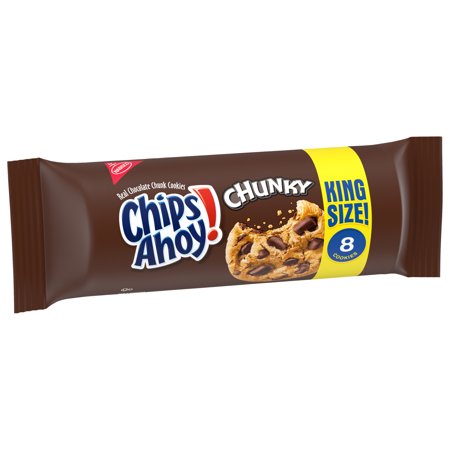 CHIPS AHOY! CHUNKY CHOCOLATE CHIP COOKIES, KING SIZE, 4.15 OZ
