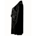 thumbnail image 4 of Women'S Solid Long Sleeve Velvet Jacket Open Front Cardigan Coat with Pockets Outerwear Black XL, 4 of 6
