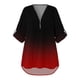 thumbnail image 5 of Pntutb - Camisas de verano para mujer con cremallera, túnica informal con cuello en V, blusa enrollable, camiseta Pntutb Pntutb-3844, 5 of 6