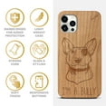 thumbnail image 4 of Case Yard Wooden Case Outside Soft TPU Silicone, Slim Fit Shockproof Wood Protective Phone Cover for Girls Boys Men and Women, Supports Wireless Charging I am a Bully Design case for iPhone-12-Pro-Max, 4 of 7