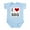 Sky Blue, variant on CafePress - I Love BBQ Infant Bodysuit - Baby Light Bodysuit, Size Newborn - 24 Months