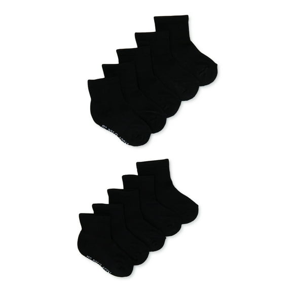 U.S. Polo Assn. Boys Ankle Socks, 10-Pack, Sizes S-L