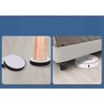thumbnail image 3 of Furniture Legs,4 Pieces Furniture Support Legs, Self Adhesive Heavy Duty Furniture Risers, for Sofa Cabinet Office (L60 x H30 mm,Black), 3 of 5