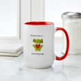 thumbnail image 4 of CafePress - Best Day Frog Yoga Gifts Mugs - 15 oz Ceramic Large White Novelty Mug, 4 of 4