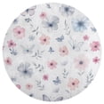 thumbnail image 3 of Butterfly Floral Pattern(1)_1 Round Area Rugs for Bedroom Living Room, 3FT Soft Comfy Indoor Circle Carpets, Carpet Home Decor Floor Mat, 3 of 6