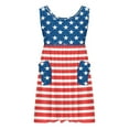 thumbnail image 7 of ZACPNCV 4th of July Toddler Girl Outfit Fourth of July USA Dress Kids Little Girl Independence Day Clothes Red 7-8 Years, 7 of 7