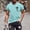 Tops-A613Light Blue, variant on Gamivast Men's Graphic T-Shirts Crew Neck Soft Short Sleeve T-Shirts Slim Fit Cross Print Tee Shirts Breathable Casual Summer Daily Streetwear Tops