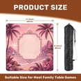 thumbnail image 2 of Mahjong Mat 31.5" x 31.5" Tropical Beach Sunset Sailboats Palm Trees Soft Pink Hues Non-Slip Noise Reduction American Mahjong Tiles Table Cover for Dominoes Poker Card Board Games Gift, 2 of 8
