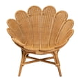 thumbnail image 2 of bali & pari Blossom Bohemian Honey Rattan Accent Flower Chair, 2 of 6