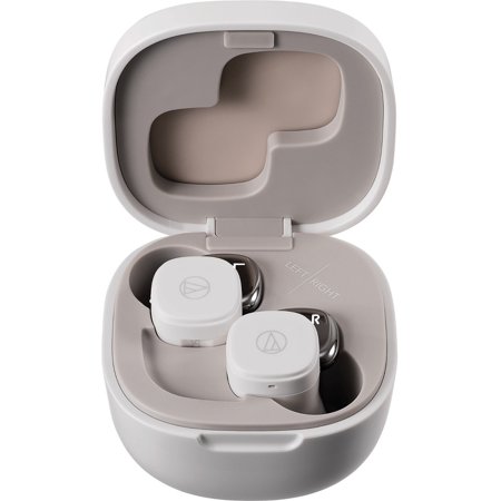 UPC: 4961310157517 | Audio-Technica White ATH-SQ1TWWH True Wireless Earbuds
