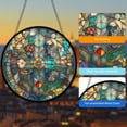 thumbnail image 5 of AatoeaX Stylish Cross - Floral Transparent Acrylic Hanging Decor - Artistic, Hassle - free Install, Great for Home/Church, 5 of 7