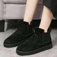 thumbnail image 2 of Xiaoxatg Women's Boots Comfortable and Cozy Real Wool Winter Boots for Warmth and Comfort 8 Black, 2 of 9