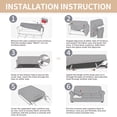 thumbnail image 3 of XYMHUN 3-Piece Sofa Cover Stretch Couch Cover Washable Sofa Slipcover Furniture Protector with 2 Cushion Covers,Loveseat Coffee, 3 of 7