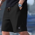 thumbnail image 2 of CONZONE Mens Casual Corduroy Shorts Elastic Waist Summer Shorts for Men Solid Color Ribbed Lightweight Loose Fit Vacation Beach Shorts With Pockets, 2 of 8
