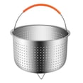 thumbnail image 1 of 304 Stainless Steel Rice Cooker Steam Basket Pressure Cooker Anti-scald Steamer Multi-Function Fruit Cleaning Basket, 1 of 2