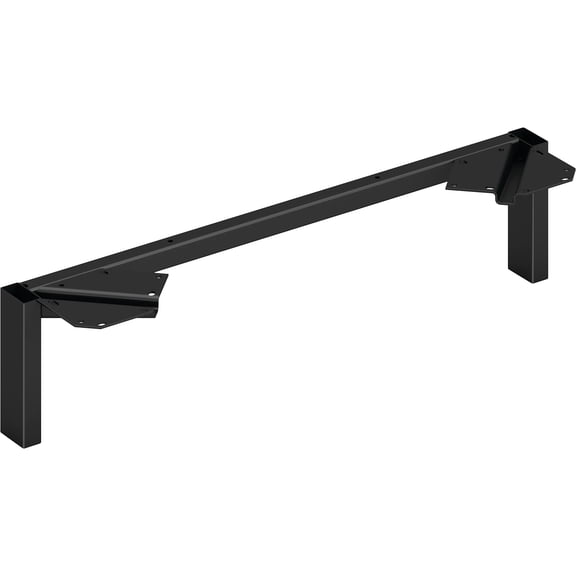 HON Mod 7" Metal Support Leg Black LPLSL30BLK