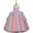 Pink, variant on Girls Unicorn Dress Rainbow Fancy Princess Costume Tulle Party Dresses