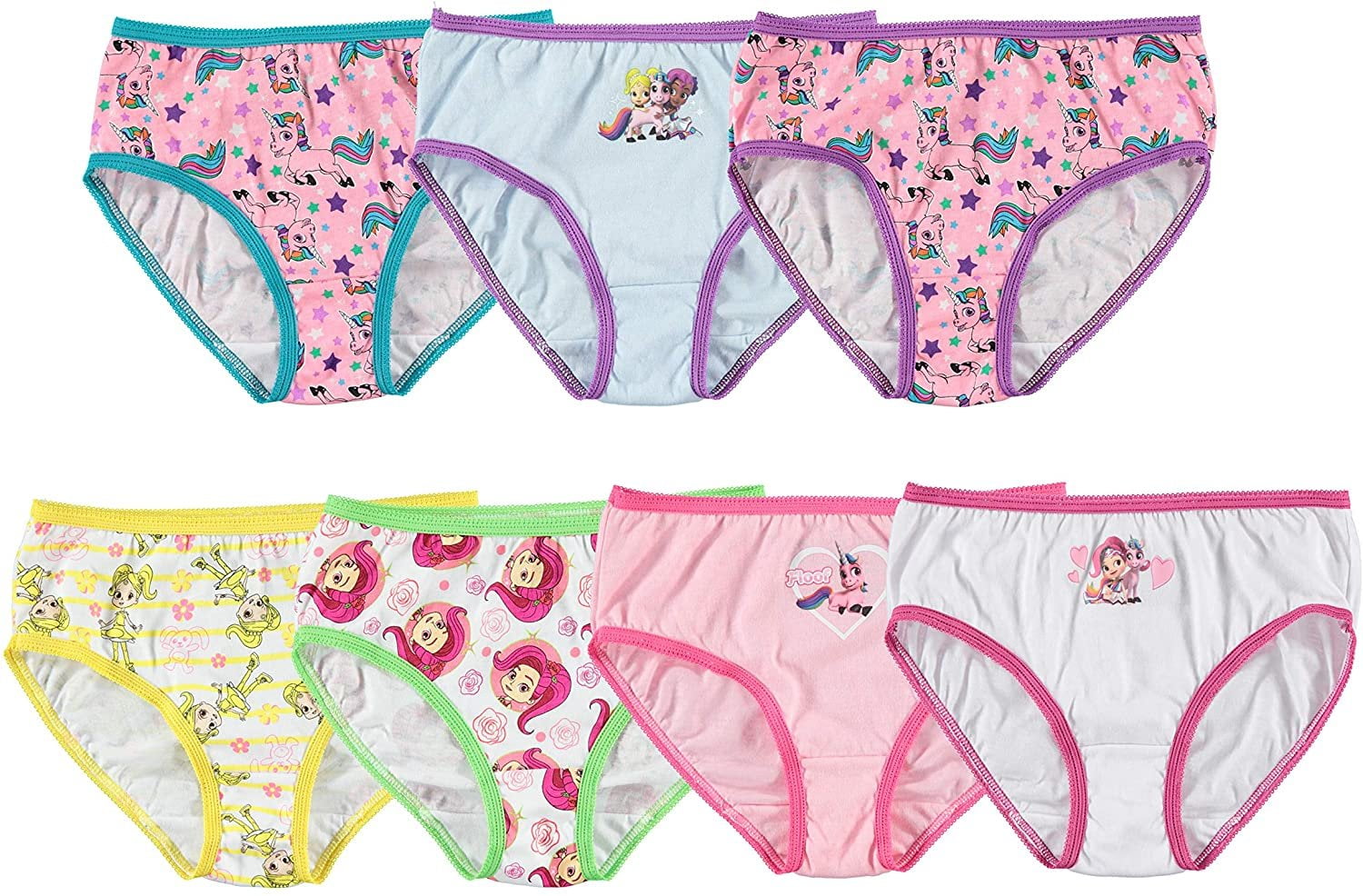 4 Hasbro Little Lost Kitties Girls 7-Pack Panties