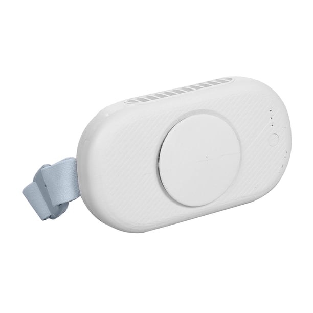 Ventilador de cintura portátil Ventilador personal USB Recargable Ventilador deportivo de viento fuerte Blanco
