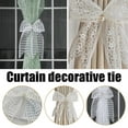 thumbnail image 5 of Creative Lace Bow Curtain Tie,no Punching, Adjustable Curtain Holder Curtain, 5 of 8