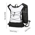 thumbnail image 2 of Mountaineering Vest Bag Breathable Hydration Backpack Hiking Nylon Pouch White (Outdoor Casual Bag), 2 of 10