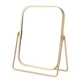 thumbnail image 1 of Vanity Mirror With Metal Stand Swivel Desktop Tabletop Mirror, 1 of 5