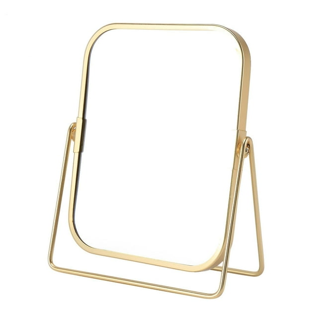 Vanity Mirror With Metal Stand Swivel Desktop Tabletop Mirror