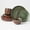 Brown Green, variant on Pokini Stoneware Dinnerware Sets for 6, 10 inch plate