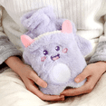 thumbnail image 4 of Cute Funda De Agua Caliente De Peluche Y Calentador De Manos Xtellar morado, 4 of 4