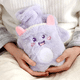 thumbnail image 4 of Cute Funda De Agua Caliente De Peluche Y Calentador De Manos Xtellar morado, 4 of 4