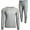 Heather Grey, variant on Mens 2-Piece Waffle Thermals Set | Long Sleeve Shirt, Pants | Long Johns Waffle Thermal Underwear Base Layer Set for Cold Weather