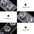 thumbnail image 5 of Transparent Acrylic Jewelry Rack for Storage Wall Mount with Perfect Workmanship Compact and, 5 of 8