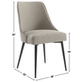 thumbnail image 2 of Steve Silver Olson Khaki Upholstered Dining Side Chairs, Set of 2, 2 of 6