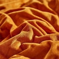 thumbnail image 2 of Bedding Comforter Burnt Orange Velvet - 3 Piece - California King, 2 of 5