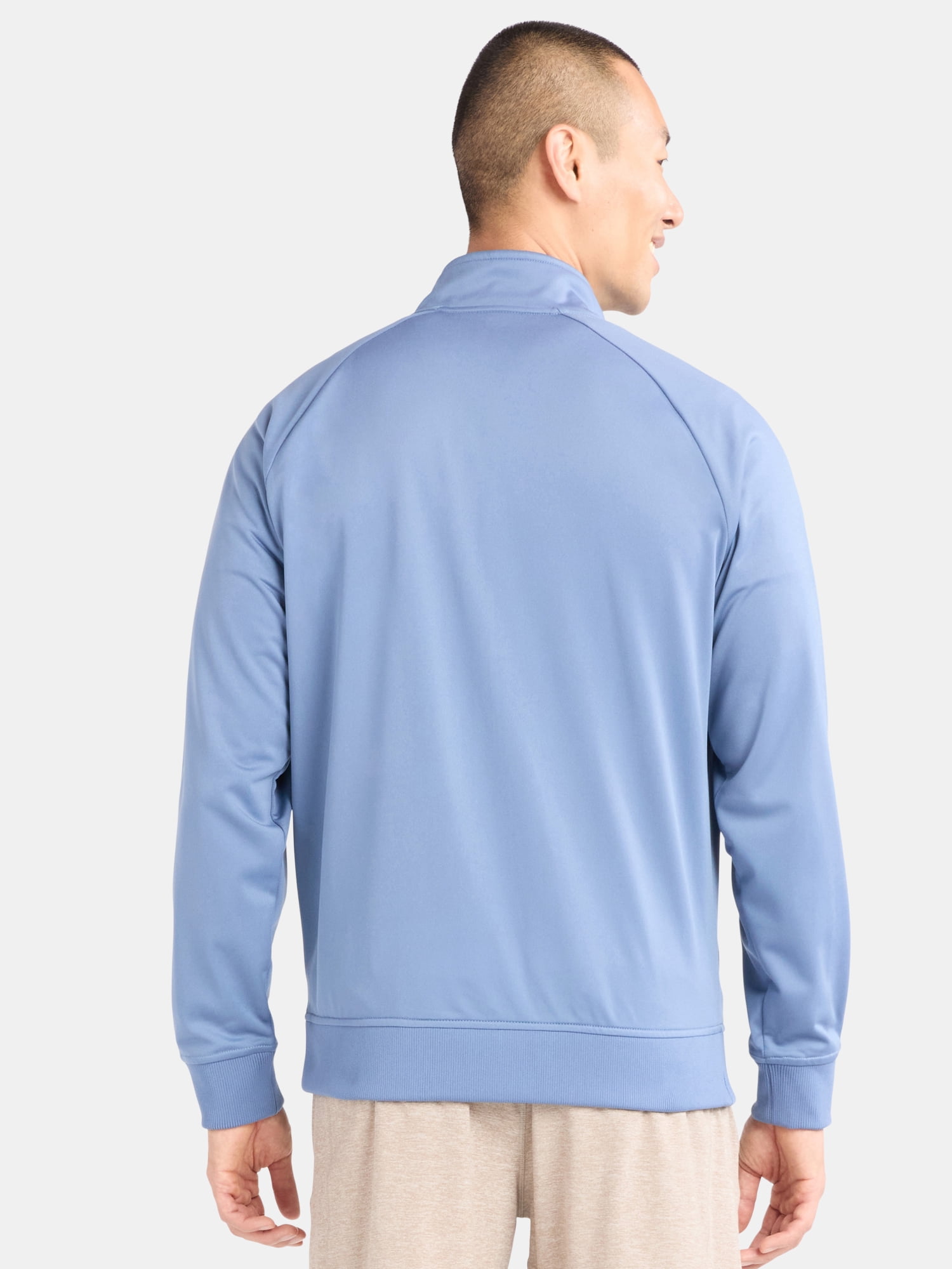 Athletic Works Men's and Big Men's Tricot Track Jacket, Sizes S-3XL