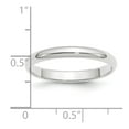thumbnail image 5 of Platinum 3mm Half Round Wedding Band Size 5 PHR030, 5 of 5