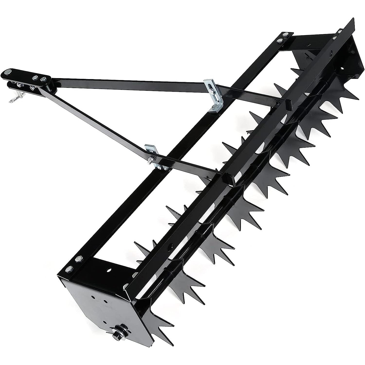 Bilot 32" Tow Behind Lawn Aerator Soil Spikes Tractor Soil