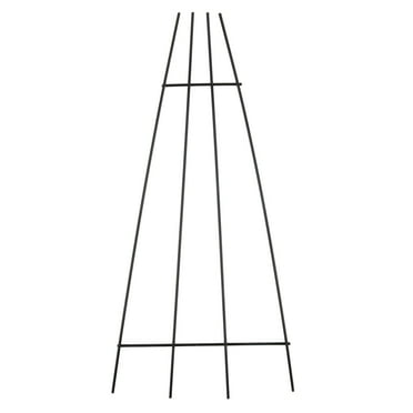 For Plant Trellis Metal Garden Support for Climbing Plants, Flowers, Vines - Indoor Outdoor Potted Houseplant Frame, Powder Coated Fan-Shaped Trellis for Ivy, Jasmine, Clematis