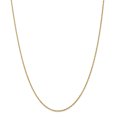 thumbnail image 1 of 18k Yellow Gold 16 Inch 1.3mm Baby Rope Chain Necklace Pendant Charm, 1 of 9