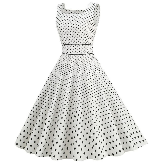 B91xZ Robes pour Femmes Col en V Taille Empire Robe Sans Manches Été Décontractée à Volants Midi, Blanc m