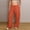 D_ Orange, variant on Women's Flowy Wide Leg Pants, Elastic Drawstring Waist with Pockets for Casual Daily Wear