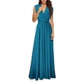 thumbnail image 2 of Multi-way Transformer Dress Sexy Backless Cross Bandage Maxi Dress Flowy Infinity Evening Gown for Bridesmaid Wedding Party Prom, 2 of 6