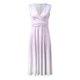 thumbnail image 4 of Summer Dresses for Women 2026 Sparkly Sequin Gradient Color Sleeveless Deep V Neck Flowy Maxi Dress Wedding Guest Dress, 4 of 5