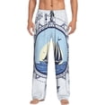 thumbnail image 2 of Lsque Not All Who Wander Are Lost2 Print Men's Pajama Pants, Lounge Pant - Comfortable Home Wear,Elastic Waistband, Stylish Design-Medium, 2 of 9