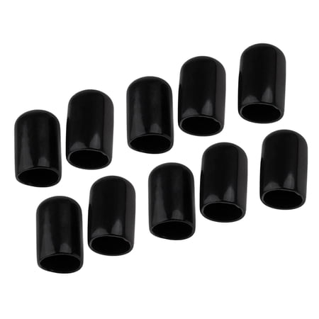 10 Pieces Pool Tips Hat Replacement 10mm for Snooker Billiards Pool