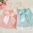 thumbnail image 6 of SPRING PARK Dog Dress Bow-knot Decor for Girl Dog Pet Clothes Dog Apparel for Small Medium Dogs and Cats Puppy Skirt with Ruffles Hem Pet Vest Cool for Summer, 6 of 7