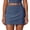 Blue, variant on Likimi Womens Yoga Skirt Casual High Waisted Solid Color Stretchable Tennis Skirt Black Size L