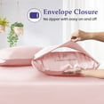 thumbnail image 5 of 5 Piece Sheet Set 100% Egyptian Cotton 1000 Thread Count Luxury Hotel Quality Sheet Set Italian Finish Premium Sheets Long Staple Fits Up to 18 Inch Deep Pocket (5 Piece Split King,Blush), 5 of 7