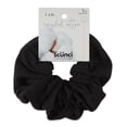 thumbnail image 2 of (4 pack) Scunci Earth-Friendly Planet Upcycled Soft Cotton Jumbo Scrunchie Hair Tie, Black, 2 of 6