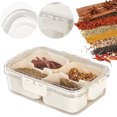 thumbnail image 4 of Organizador Platos para Refrigerios Transparente Caja Portátil Con Tapa Y Asa, 4 of 9